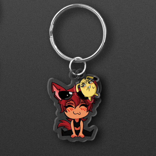 Colorful 1.5-inch acrylic charm featuring Kiri & Huevo characters. Transparent, glossy finish with vibrant details, perfect for keychains, bags, or collectors. Shows the characters in a playful pose with crisp, laser-cut edges."
This alt-text describes the product clearly while including important details like size, material, characters, and potential uses. Would you like me to adjust anything about this description