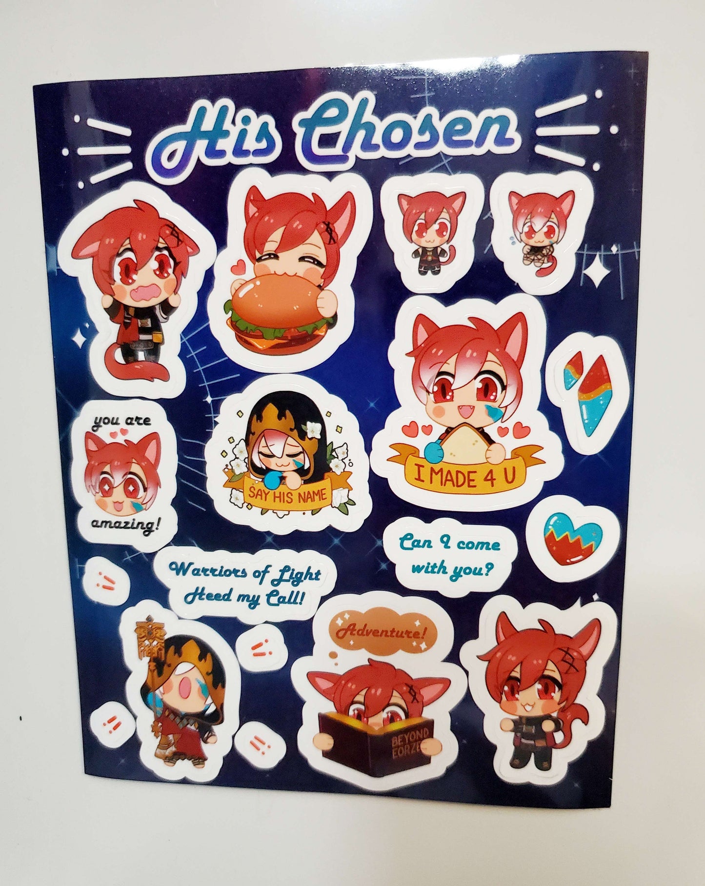 His Chosen - G'raha Tia Stickers | Final Fantasy XIV Art