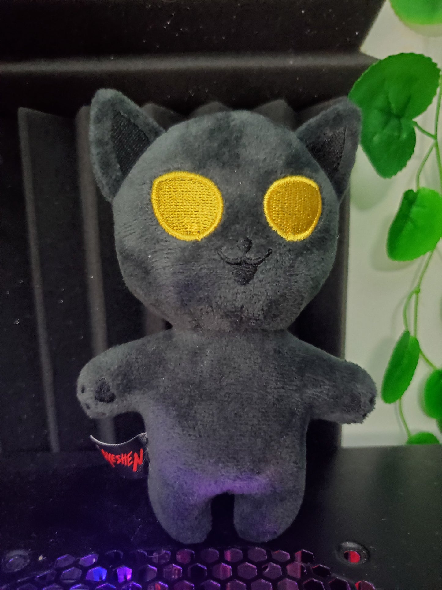 Dark Nyaight Keychain Plushie