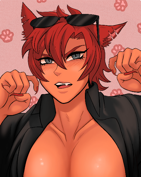 Kiri Sok premium gaming mousepad featuring detailed male chest artwork by MrAyeshen, designed for ergonomic wrist support and comfort